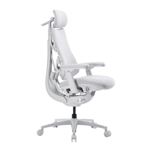 LiberNovo OC1-PRO - Chaise ergonomique ventilée assise 45 cm, blanche - visuel 3