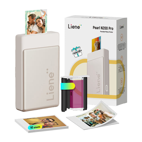 Liene Pearl N200 Pro - Imprimante photo portable (doré) (vue 2)