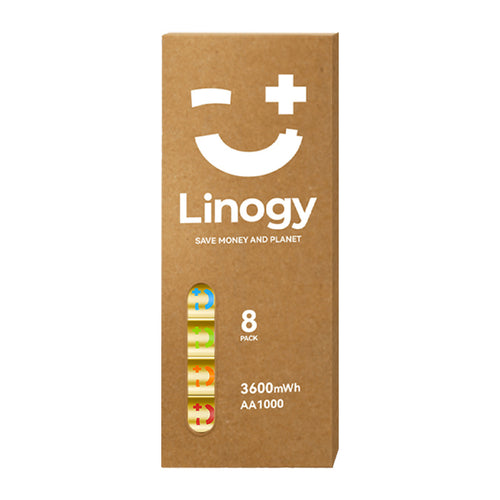 Linogy Li-ion Pro - Lot de 8 piles rechargeables AA 1,5 V, 3 600 mWh - visuel 1