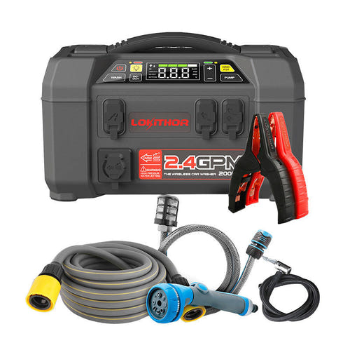 Lokithor AW401 - Booster 2500 A 5-en-1 (powerbank, compresseur, lampe, laveur) (vue 2)