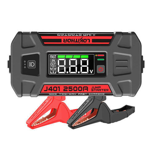 Lokithor J401 - Démarreur de batterie 12 V 2500 A et batterie externe 74 Wh