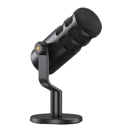 Maono PD100 - Microphone dynamique XLR avec pied et socle, noir