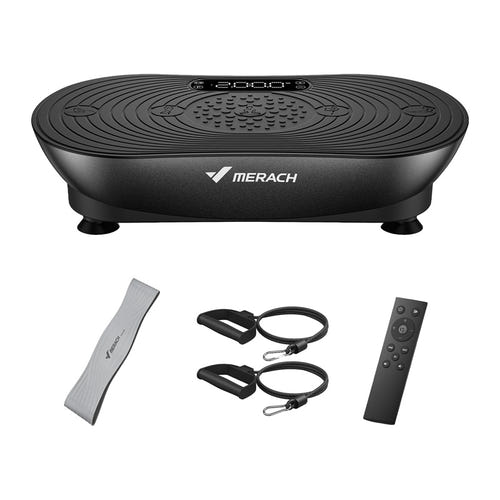 MERACH MR-2533B1 - Plateforme vibrante 99 niveaux, 3 zones et télécommande : profil