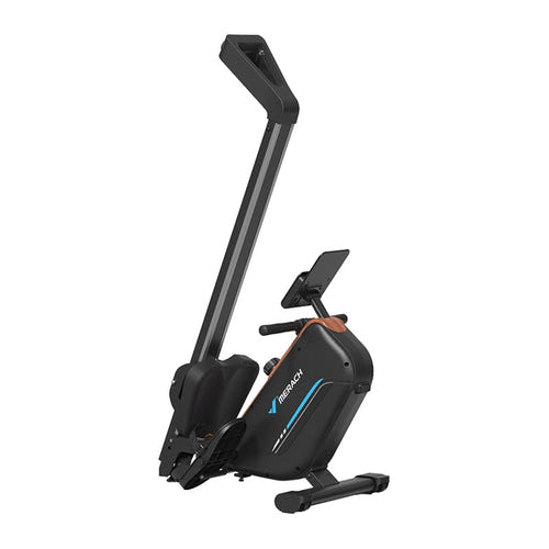 MERACH MR-R15B2 - Rameur magnétique pliable : cale pieds antidérapant