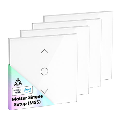 Meross MRS100MA - Lot de 4 interrupteurs connectés pour volets roulants : interrupteur volet roulant