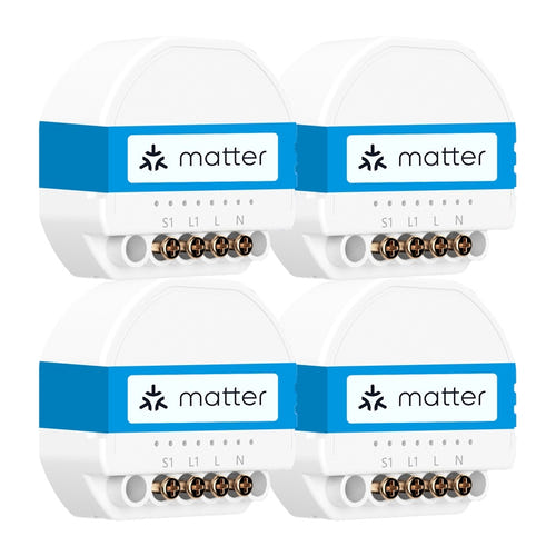 Meross MSS815MAQUA-UN - Interrupteur connecté (lot de 4) : mss815ma interrupteur connecté WiFi