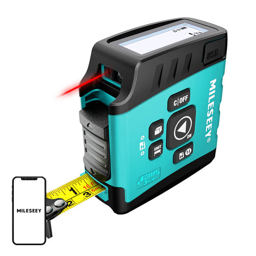 Mileseey DT20 - Télémètre laser 40 m et mètre ruban numérique : ruban