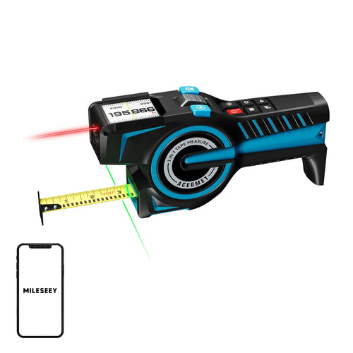 Mileseey DTX 10 - Télémètre laser vert 100 m avec mètre ruban : dtx10 télémètre laser vert