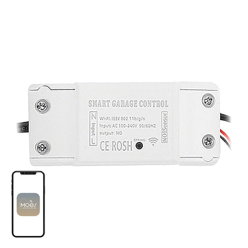 Moes WM-102 - Contrôleur de porte de garage connecté Wi-Fi : WiFi porte garage moes
