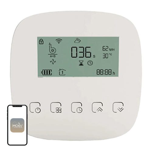 Moes WWP-BY-908 - Pompe d'arrosage Wi-Fi bicanal : WiFi