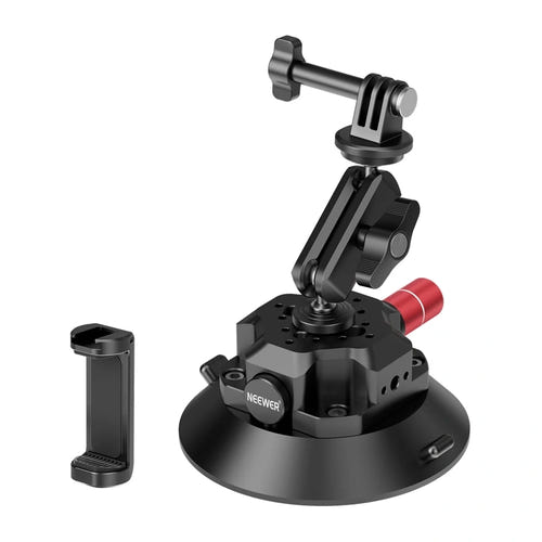 Neewer CA105 - support ventouse à pompe pour caméra et smartphone : bras double rotule