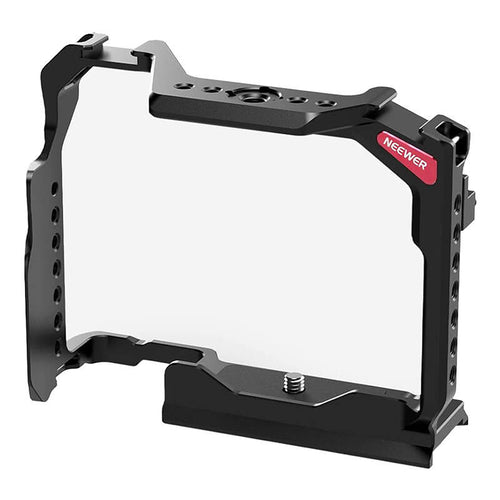Neewer - Cage de protection pour Sony a7R V, a7R IV, a7 IV, a7S III et a1 (aluminium CNC, base Arca) : vue ensemble