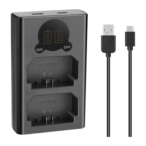 Neewer - Chargeur double DL-FZ100 pour batteries Sony NP-FZ100 : écran LCD charge