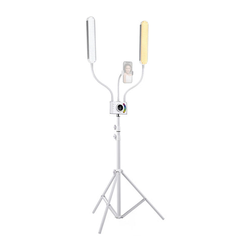 Neewer - Kit lumière BH40C à deux bras flexibles RGB (528 LED, trépied 2 m) : vue ensemble