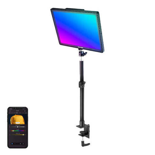 Neewer - Lampe LED GL1C RGB 48 W pour streaming (2900 à 7000 K, Stream Deck) : vue ensemble