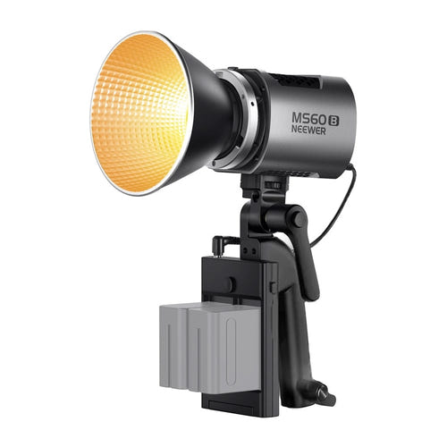 Neewer - Lampe LED MS60B Bi-Color 60 W (110 000 lux à 0,5 m, adaptateur Bowens) : vue ensemble