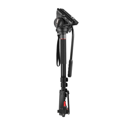 Neewer - Monopode vidéo GM76 avec tête fluide (179 cm, 3-en-1) : base trois pieds