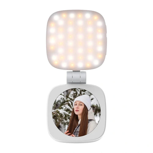 Neewer NL48B - lampe selfie LED magnétique pliable avec miroir - visuel 1