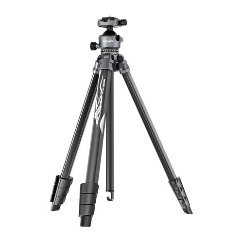 Neewer - Trépied de voyage LT07 en aluminium avec rotule ball (48,5 à 156,5 cm) : plié compact