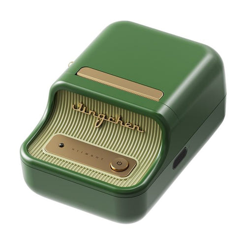NIIMBOT B21 Pro - imprimante d'étiquettes portable vert foncé : rétro vert foncé