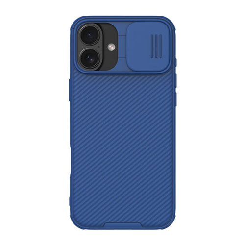 Nillkin CamShield Pro - Coque iPhone 16 Plus à cache objectif (bleue)