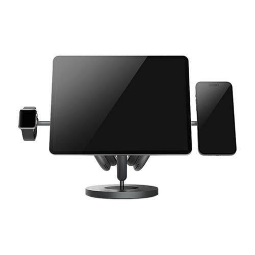 Nillkin SnapBranch Modular All-in-one - Support de bureau tablette, montre et casque (gris) : bras arrière casque audio