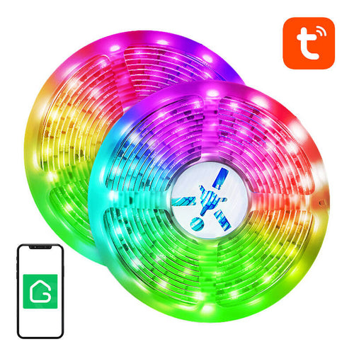 NiteBird SL3 - Ruban LED connecté RGB Wi-Fi 2 x 5 m, compatible Tuya - visuel 1