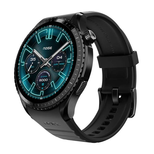 Noise Origin - Montre connectée AMOLED 1,46 pouce, boîtier acier, noire