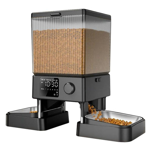 Oneisall PFD-002 - Distributeur de croquettes double sans Wi-Fi : face