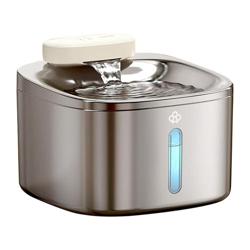 Oneisall PW04 - Fontaine à eau sans fil 3,5 L en acier inoxydable : inox