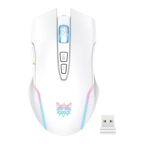 ONIKUMA CW905 - Souris gaming sans fil RGB (blanc) (vue 1)