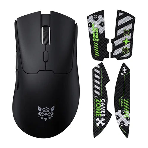 ONIKUMA DM01 - souris gaming sans fil noire, Bluetooth et 2,4 GHz : vue dessus