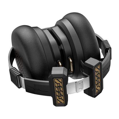 ONIKUMA GT803 - Casque gaming pliable Bluetooth 5.4 et filaire, 50 h (noir) : plié pour transport