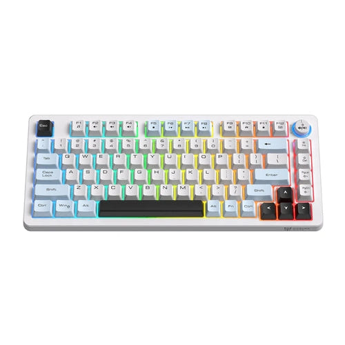 ONIKUMA MT501 - clavier gaming compact sans fil et filaire RGB : 81 touches rétroéclairage RGB