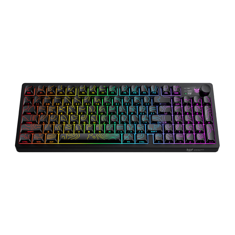 ONIKUMA MT902 - Clavier gaming sans fil 95 touches RGB, noir - visuel 1