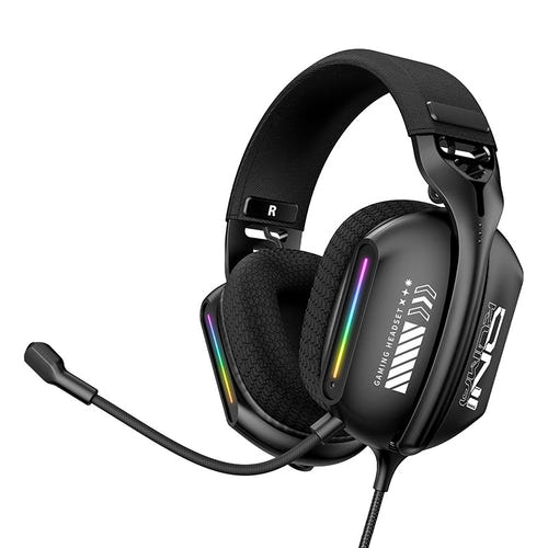 ONIKUMA X12 - Casque gaming filaire 40 mm RGB avec micro flexible 360° (vue 1)
