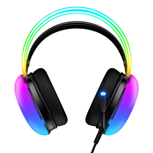 ONIKUMA X25 - Casque gaming filaire mousse à mémoire de forme, noir : coussinets mémoire de forme
