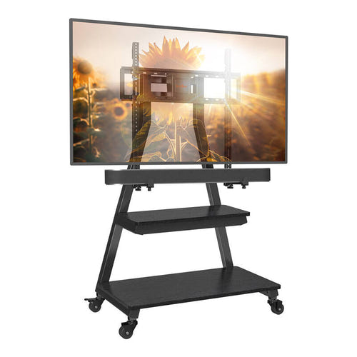 Perlegear PGFS08-US - Support TV sur pied à roulettes pour écrans de 43 à 80 pouces