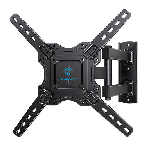 Perlesmith PSMFK12 - Support mural TV orientable 26 à 60 pouces, 35 kg : bras articulé déployé