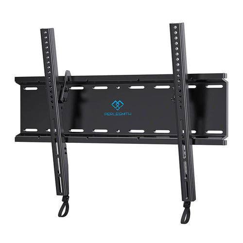 Perlesmith PSMTK1-EU - Support mural TV inclinable 23 à 60 pouces, VESA 400 x 400, 52 kg : platine élargie et inclinaison