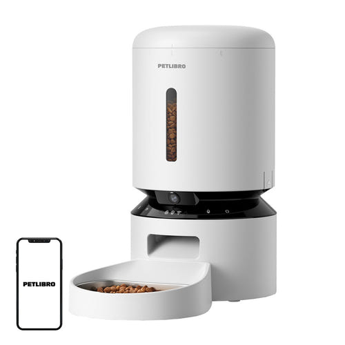 Petlibro Granary PL-AF203-34W 5 L - Distributeur à caméra blanc : 5 L caméra distributeur blanc