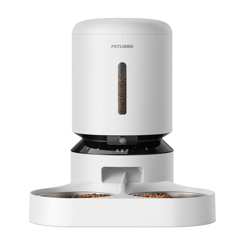Petlibro Granary PL-AF203-36W 5 L - Distributeur à caméra double gamelle blanc : objectif