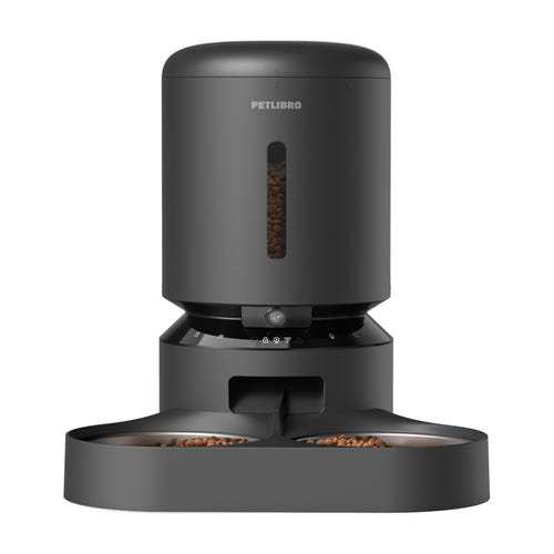 Petlibro Granary PL-AF203-36W 5 L - Distributeur à caméra double gamelle noir : objectif