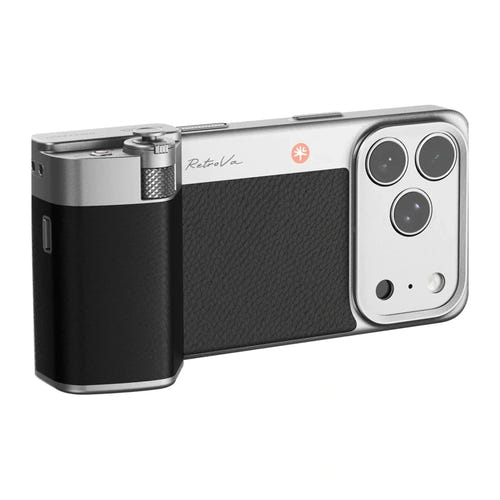 PGYTECH RetroVa Grip Kit - Poignée photo et coque pour iPhone 17 Pro - visuel 1