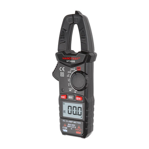 Habotest HT200B - pince ampèremétrique numérique compacte True RMS : écran HD rétroéclairé