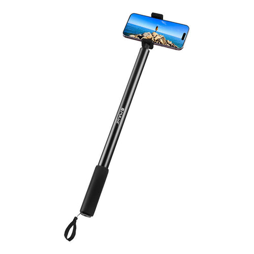 Puluz PU641B - Perche selfie métallique 2 m pour Insta360 ONE RS, X2, X3 et X4, noire - visuel 1