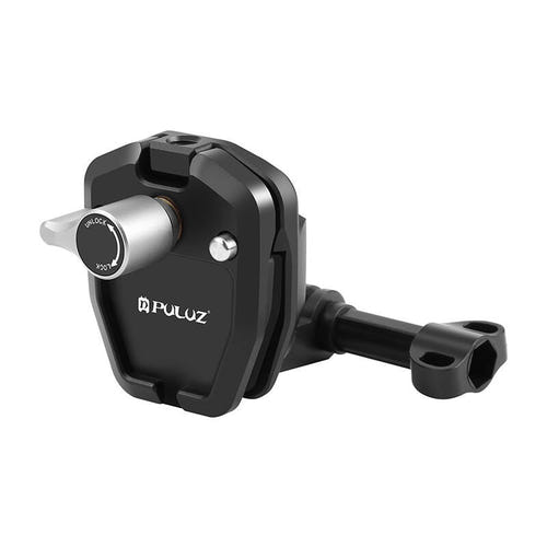 Puluz - Fixation pare-brise de moto pour caméra sport (noir) : base L dégagement rapide