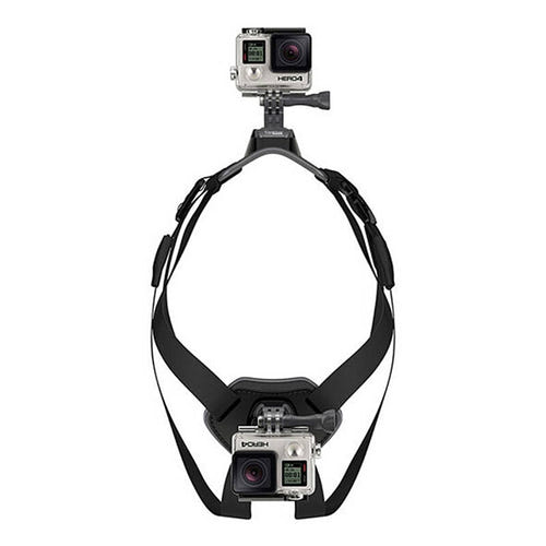 Puluz - Harnais pour chien PU156 avec fixation pour caméra sport : position poitrail