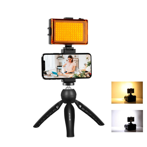 Puluz - Kit live trépied avec lampe LED et pince smartphone PKT3131B (vue 1)