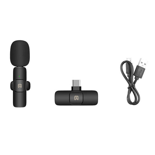 Puluz - Micro-cravate sans fil PU3151B (USB-C) : micros récepteur détail
